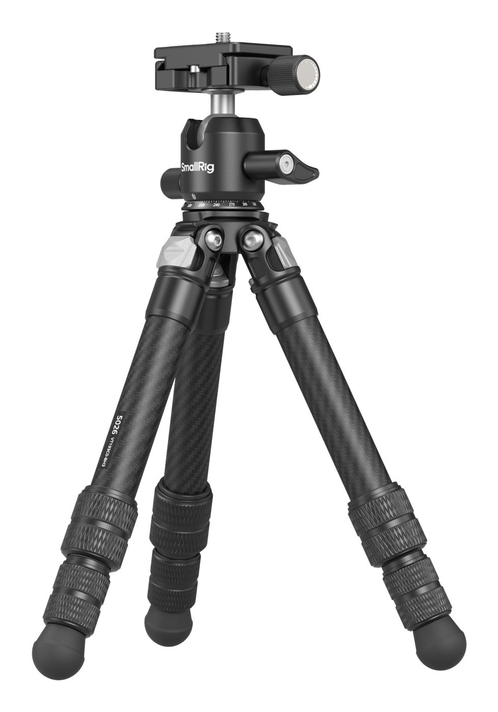 SmallRig 5026 Carbon-Faser Pocket-Stativ – bis 39,5 cm, 5 kg – Schwarz