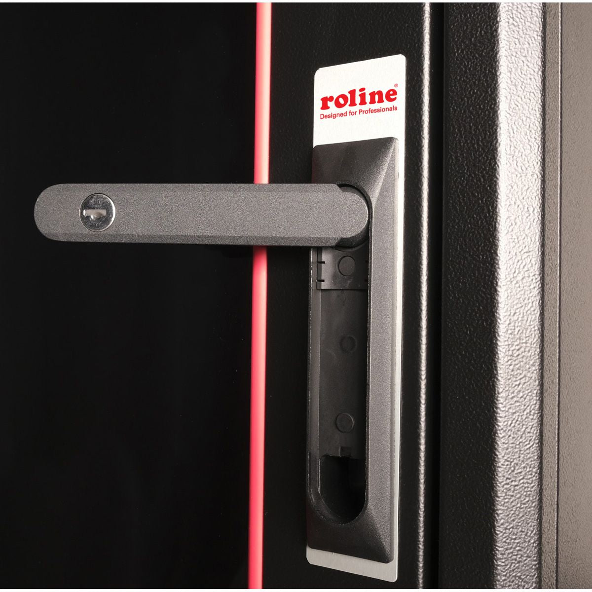 ROLINE Pro – 19" Netzwerkschrank 26U, IP20, abschliessbar, 800 × 1000 × 1342 mm, schwarz, Stahl