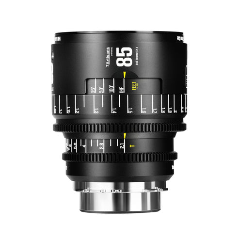 7Artisans 85T21B-PL Kinoobjektiv – 85 mm T2.1 – für Arri PL-Bajonett, Vollformat, manuell, Filter 82 mm
