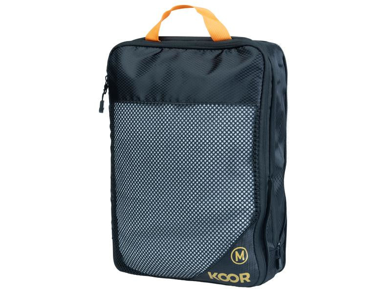KOOR Packhilfen-Set Goora – mit Tragegriff, Reissverschluss – 30 l – Schwarz – Polyester – 4-teilig