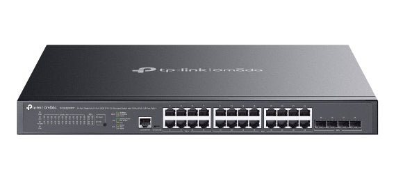 TP-Link SG3428XMPP – Managed Switch – 24×GbE, 4×10G SFP+, L2+, PoE++ 500 W, 1U
