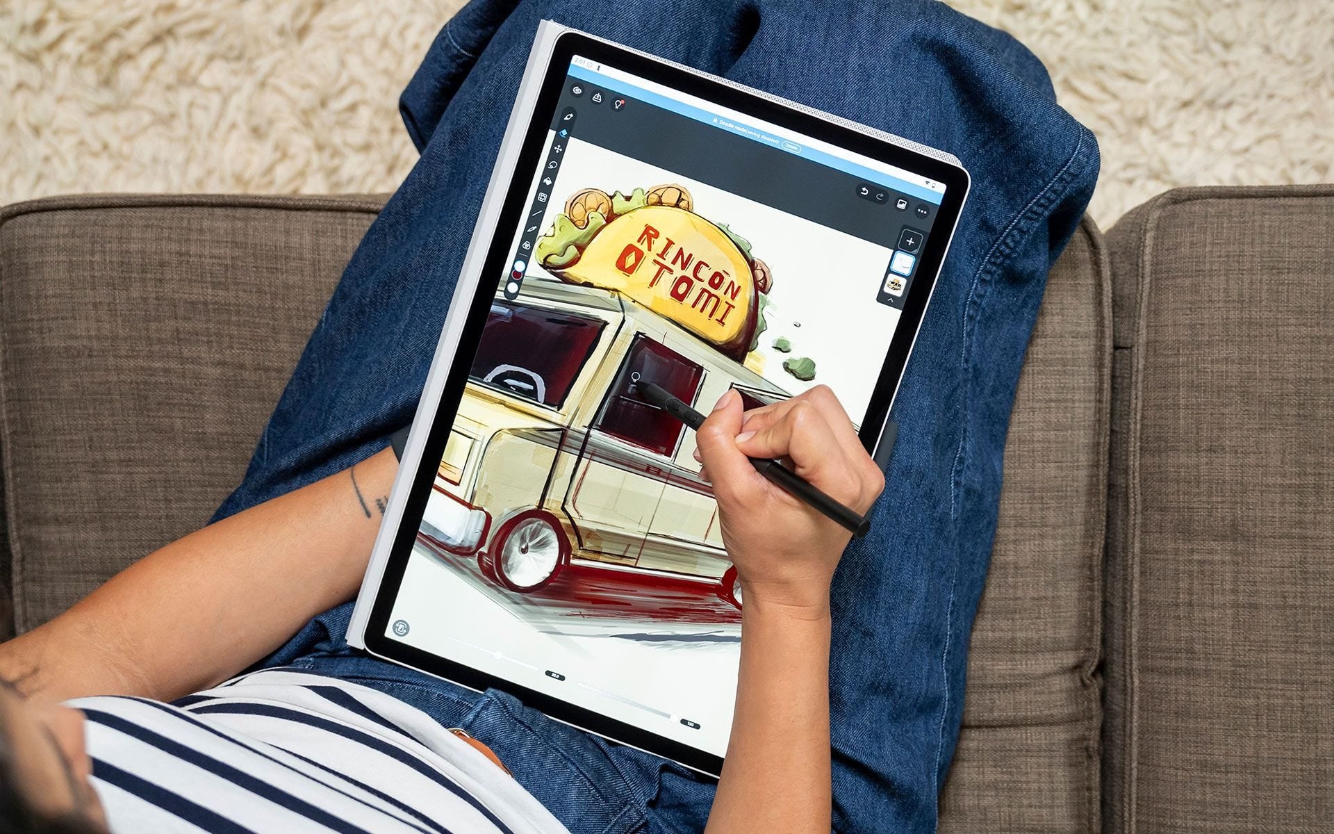Wacom Tablet-Hülle für MovinkPad Pro 14 – Grau