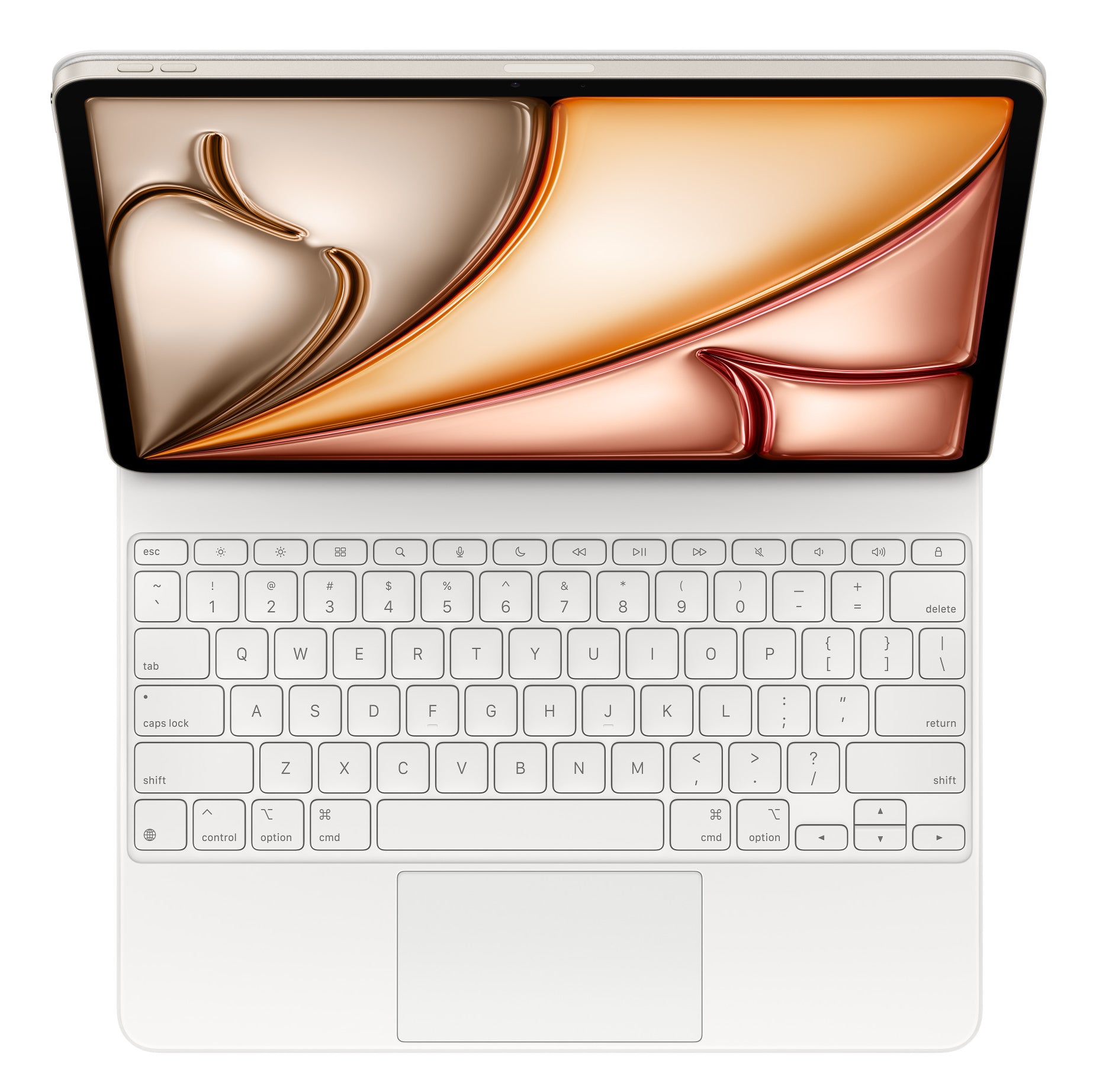 Apple Magic Keyboard Tastatur-Case für iPad Air 13" (M2/M3) – mit Trackpad – Weiss