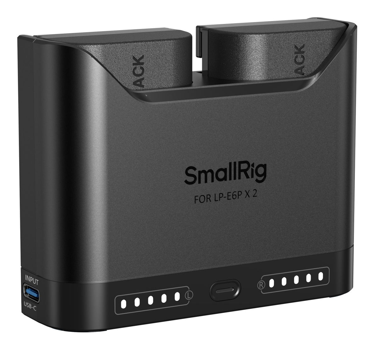 SmallRig 5484 Akkulader – für Canon EOS 5D Mark II, 5D Mark III, 5D Mark IV und andere – 2-fach, USB, LED-Anzeige