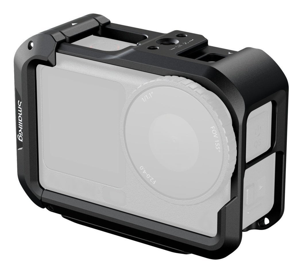 SmallRig 5887 Cage – Aluminium, 1/4" Gewinde – für DJI Osmo Action 6 – Schwarz