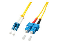 Lindy LWL-Patchkabel – LC-SC, Single-Mode (OS2), 3 m, Gelb
