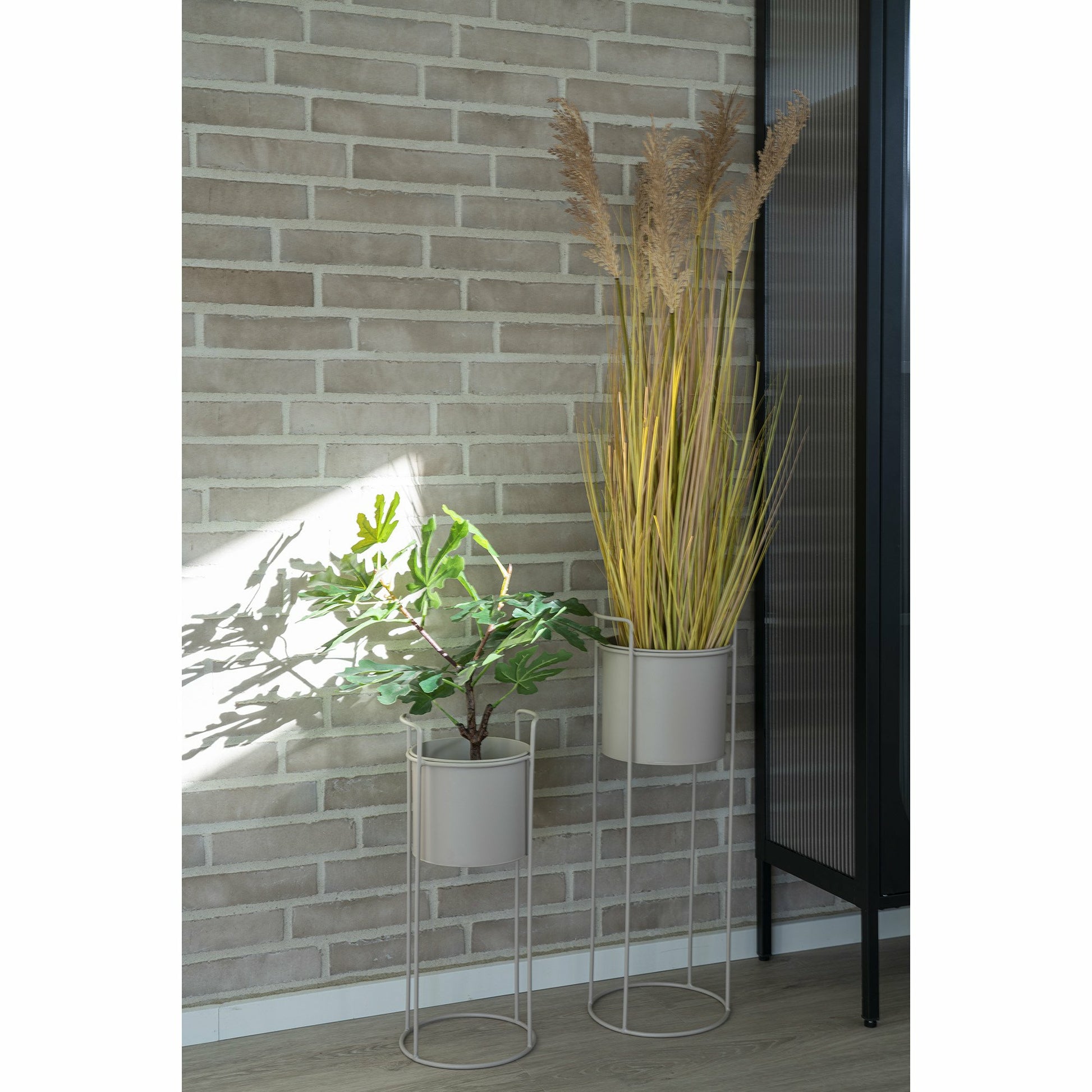 House Nordic Pflanzenständer-Set Rabo – H 65 cm, Sand