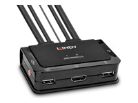 Lindy KVM-Switch 2×1, HDMI/USB 2.0, 10,2 Gbit/s, Audio