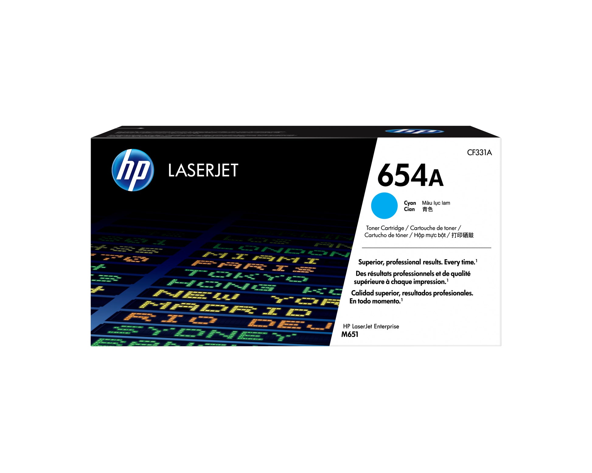 HP 654A (CF331A) Cyan Toner – Original – 15'000 Seiten – für HP