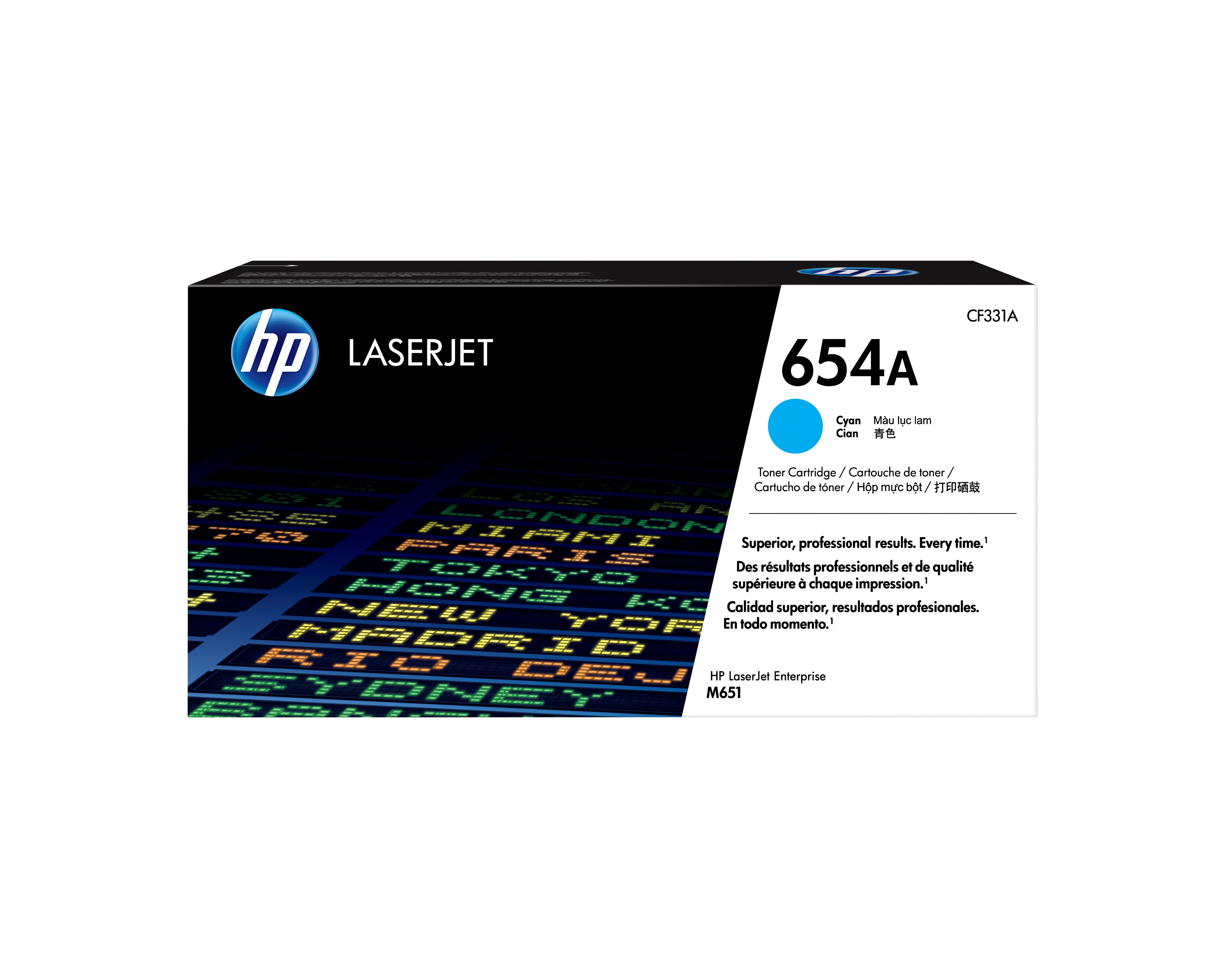 HP 654A (CF331A) Cyan Toner – Original – 15'000 Seiten – für HP