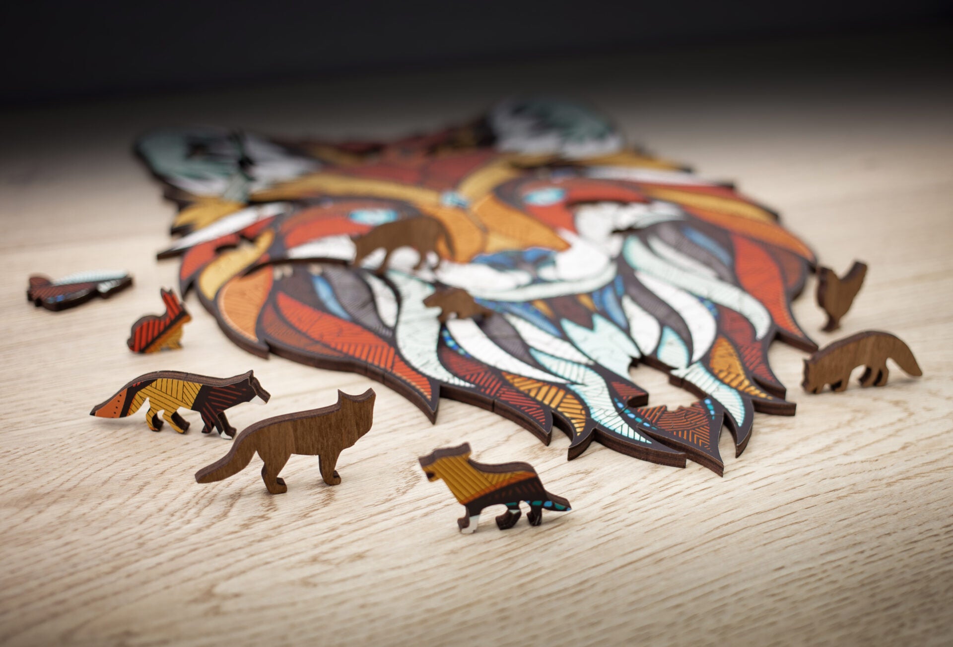 Eco Wood Art Puzzle Fuchs – 141 Teile – 28 × 40 cm – ab 10 J. – Holz