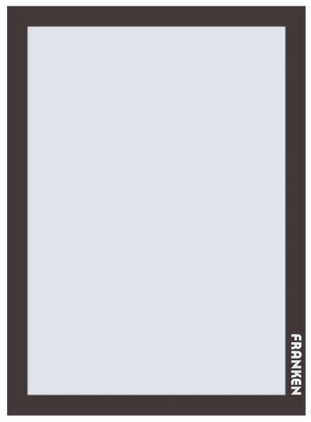Franken Aushangrahmen – A4, Schwarz – 2 Stk.