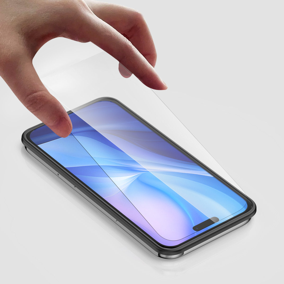 4smarts Displayschutz (Panzerglas), Case Friendly – für iPhone 16 Pro – mit Applikator