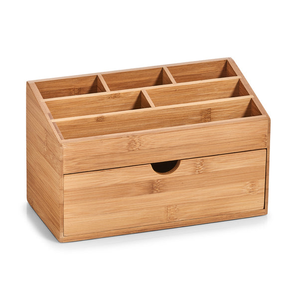 Zeller Present Aufbewahrungsbox Bad – Bambus, 25,4×12,5×15 cm, Braun