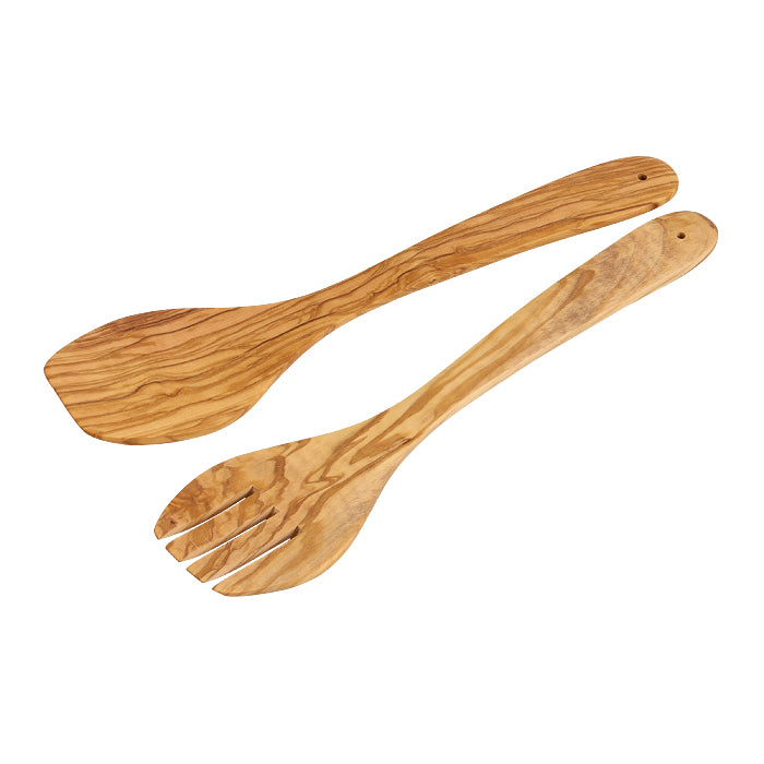 Kesper Salatbesteck – 2-teilig, 30 cm, Olivenholz