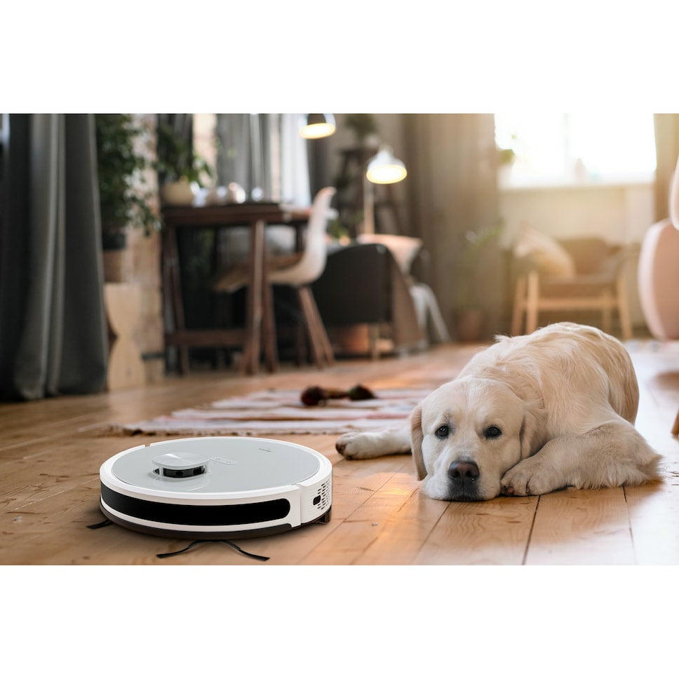 MEDION Robotersauger X21 – 0,6 l, Akkubetrieb, 3,0 kg, für Amazon Alexa