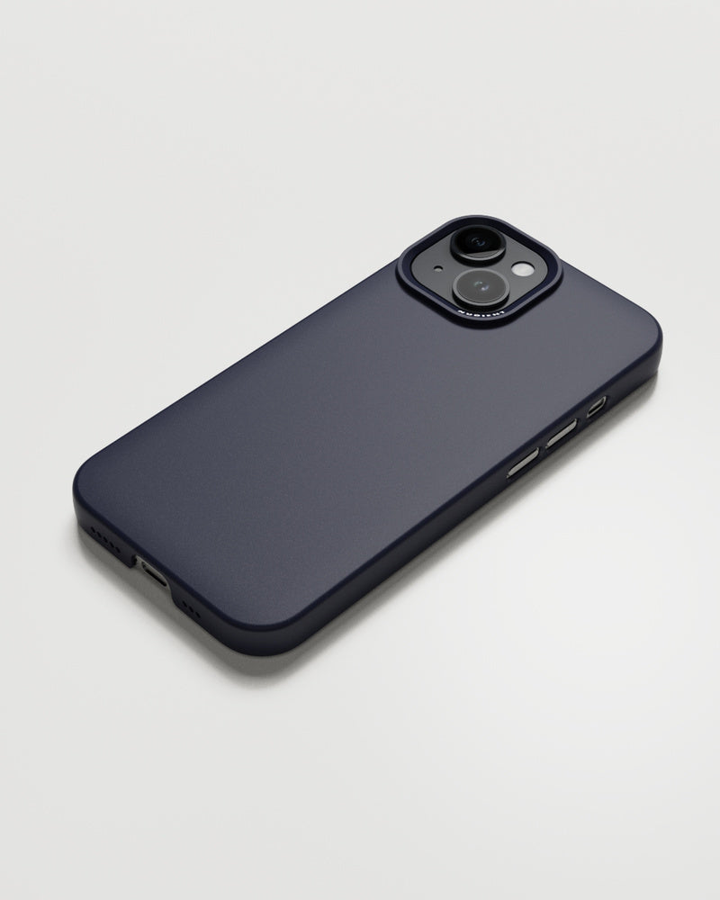 NUDIENT Backcover – für Apple iPhone 15, MagSafe, Recycling-Kunststoff, Midwinter Blue