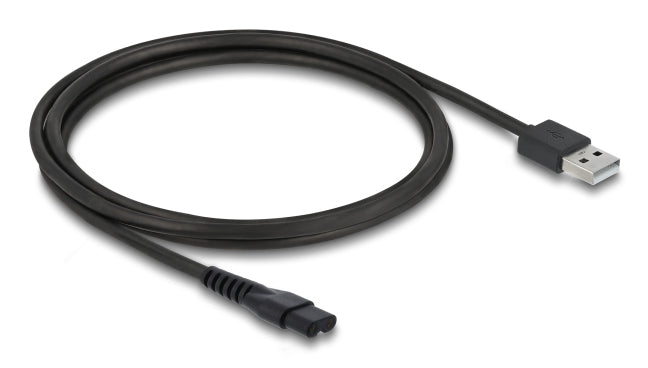 DeLOCK USB-A auf 2-polig Kabel – USB 2.0 (480 Mbit/s) – 1,2 m – Schwarz – für MANSCAPED 2.0/3.0 Serie