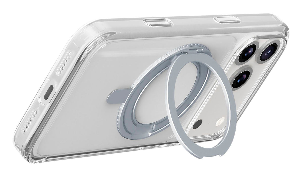 Cellularline Spin Mag Backcover – für Apple iPhone 18 Pro – Kunststoff, Transparent, stossfest, tropfsicher