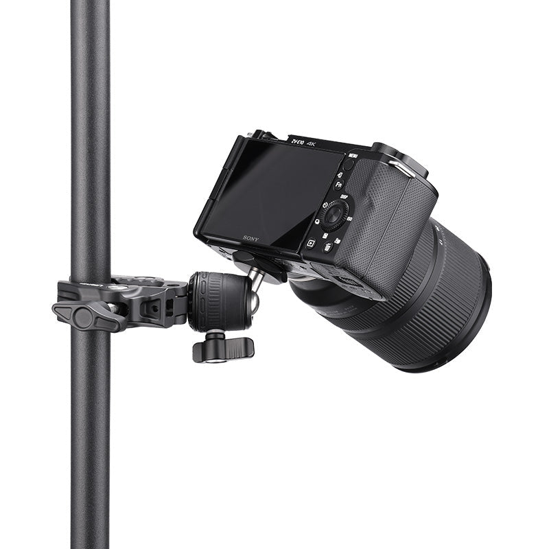 Ulanzi R099 Klemme mit Kugelgelenk – Traglast 1,5 kg, bis 60 mm, 1/4" Gewinde – für Action-/Digitalkameras