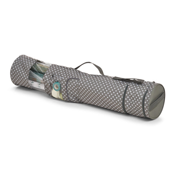 Zeller Present 14660 Geschenkpapierhalter – Polyester – Grau – für 15 Rollen – Ø 170 × H 850 mm