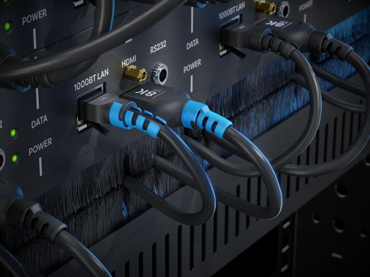 PureLink HDMI Kabel (A–A, M–M) HDMI 2.1 8K 60 Hz – 10 m – AOC, HDR – Schwarz/Blau