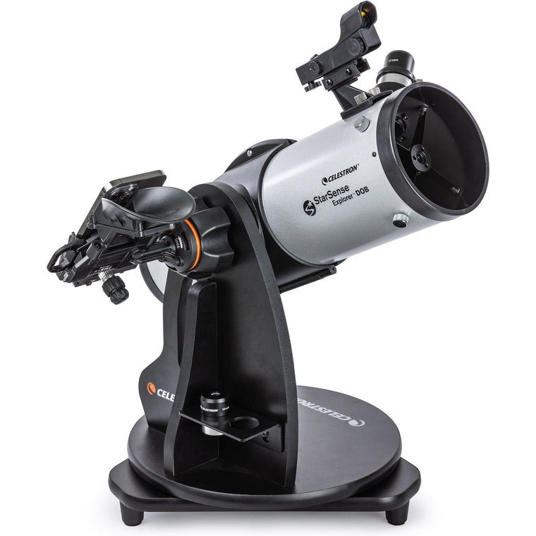 Celestron SSE 114mm Tabletop Dobson – Spiegelteleskop, 114 mm Öffnung, 450 mm Brennweite, f/4, Schwarz/Silber
