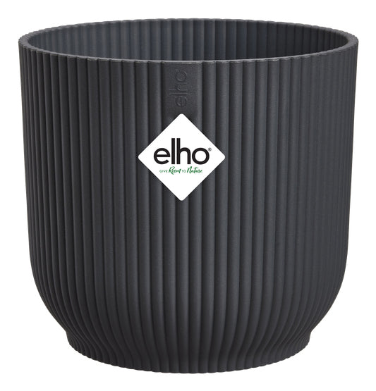 elho Vibes Fold Blumentopf – Ø 35 × 32 cm – Kunststoff, Anthrazit