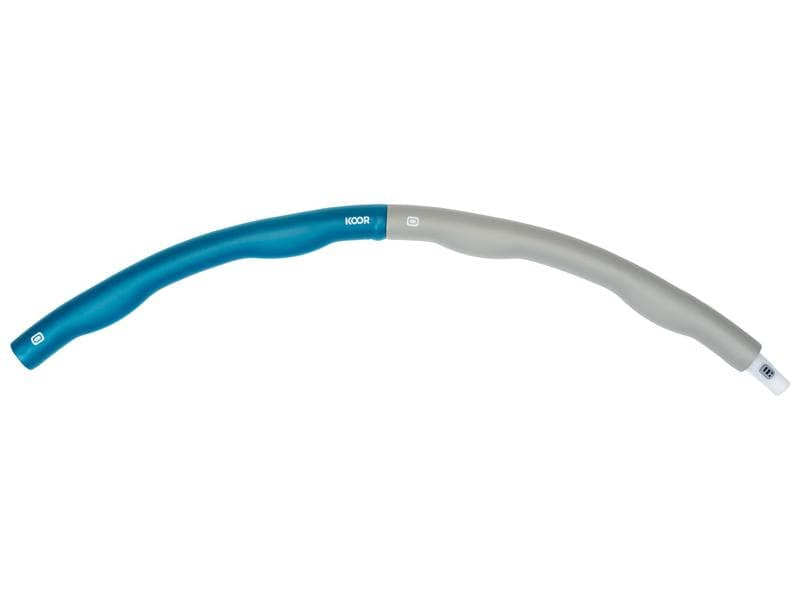 KOOR Hula-Hoop – Ø 100 cm – 1,5 kg, Rohr-Ø 3,5 cm – grau/blau