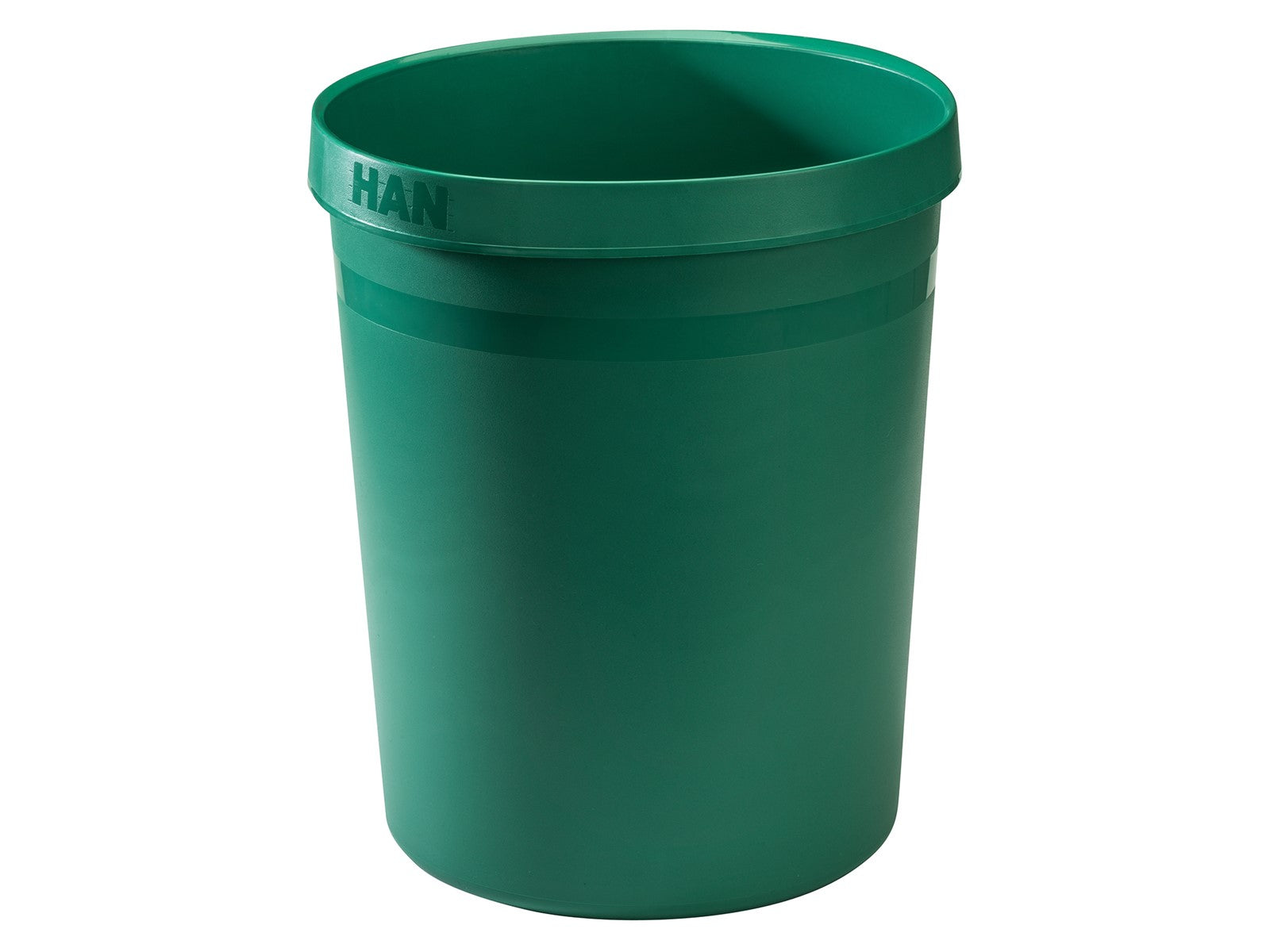 HAN Papierkorb KARMA öko – 18 l – Recycling-Kunststoff, rund – grün