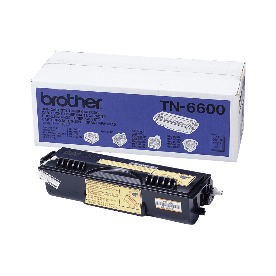 Brother Toner TN-6600 – schwarz, 6000 Seiten – für Brother HL-1030/1230/1240 und andere