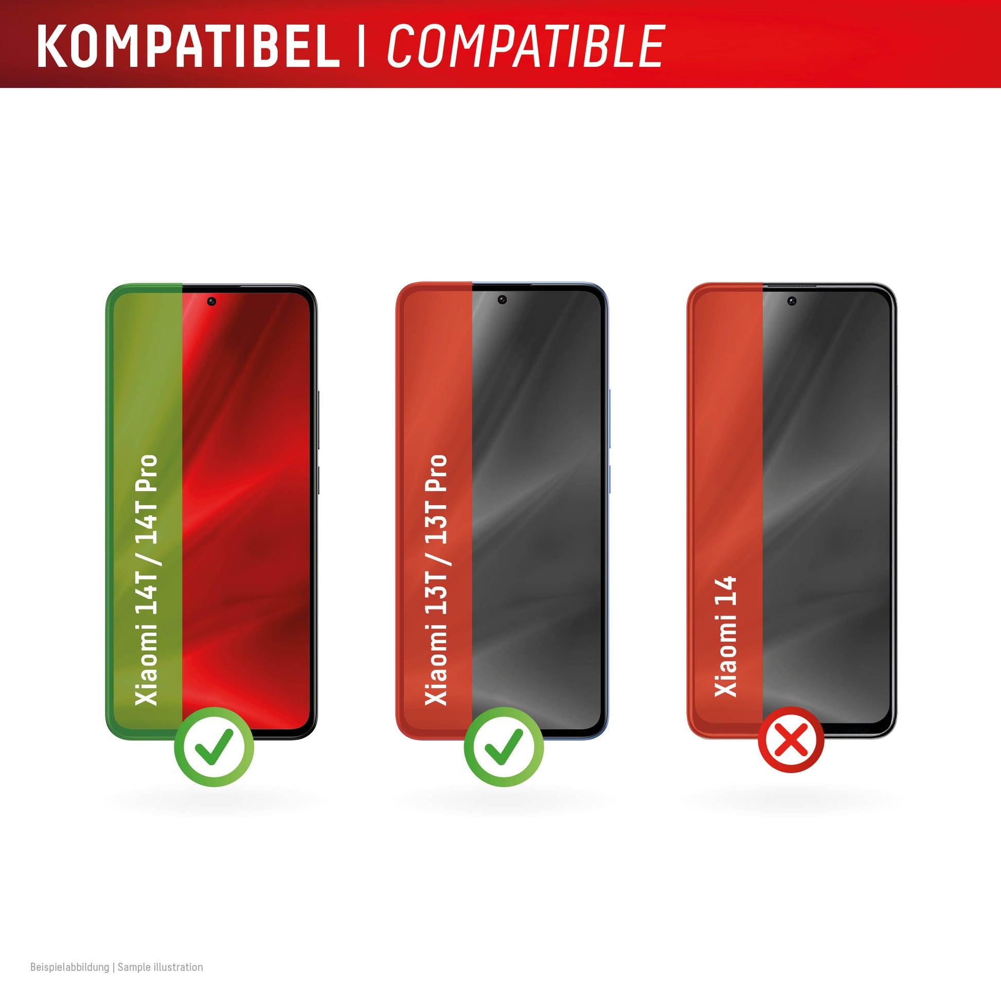 Displex Displayschutz (Panzerglas), 10H – für Xiaomi 14T/14T Pro – mit Applikator