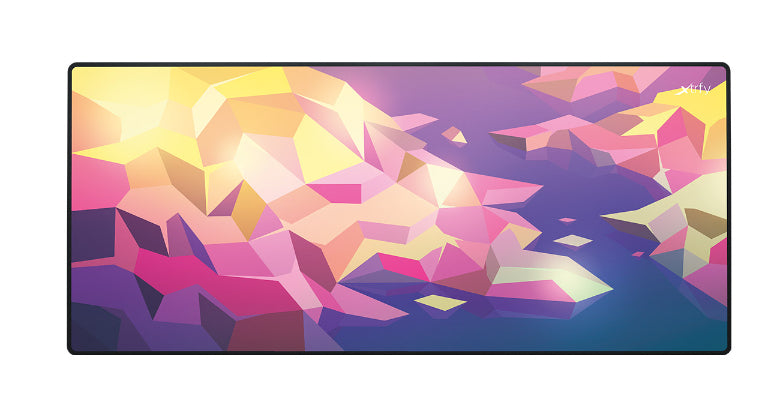 CHERRY XTRFY GP5 LITUS – Gaming-Mauspad – 920×400×3 mm, Tuch/Gummi, Pink, Gestickte Kanten