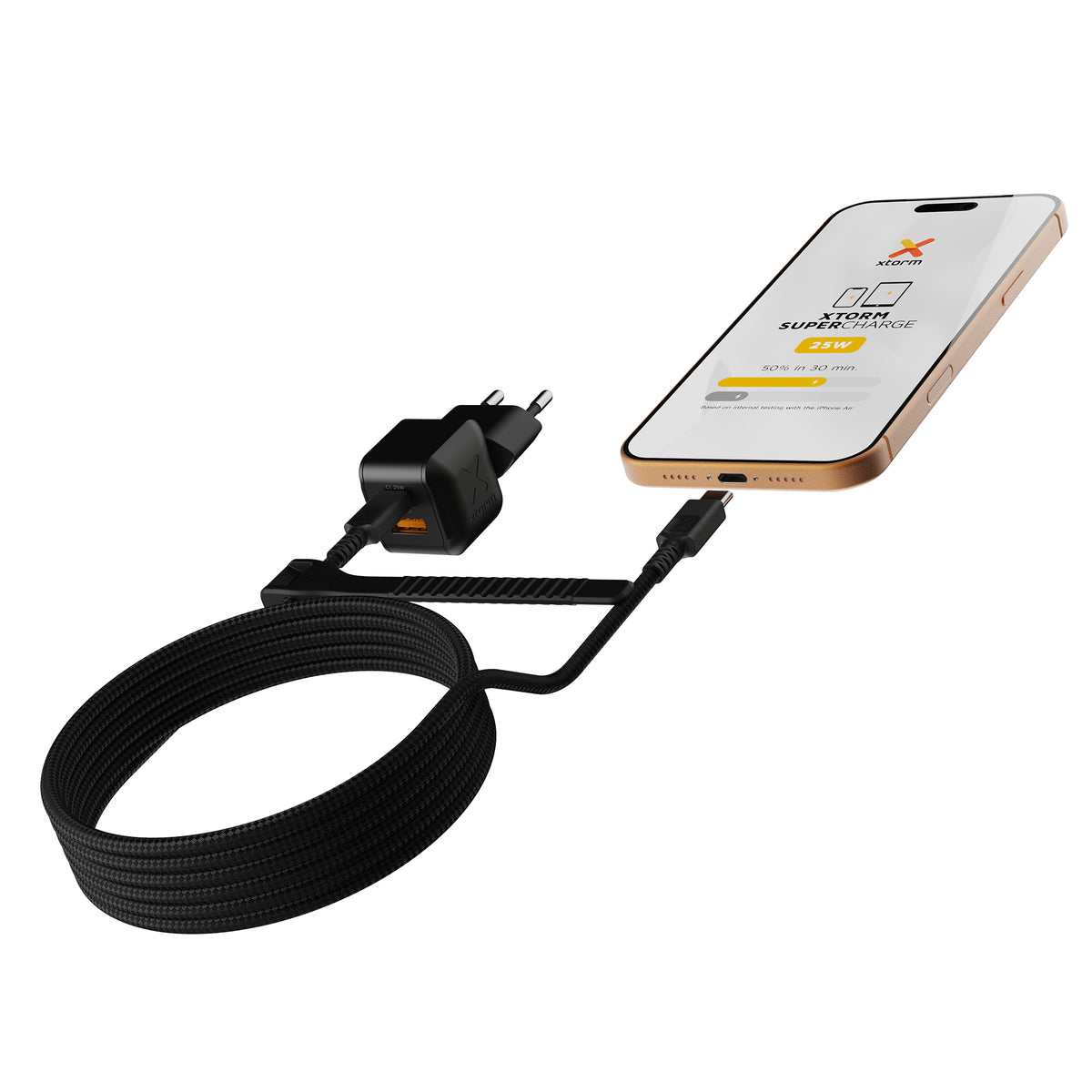 Xtorm XECNG251 NextGen USB-Ladegerät 25 W – USB-C×1, USB-A×1 – PD, QC 3.0, GaN