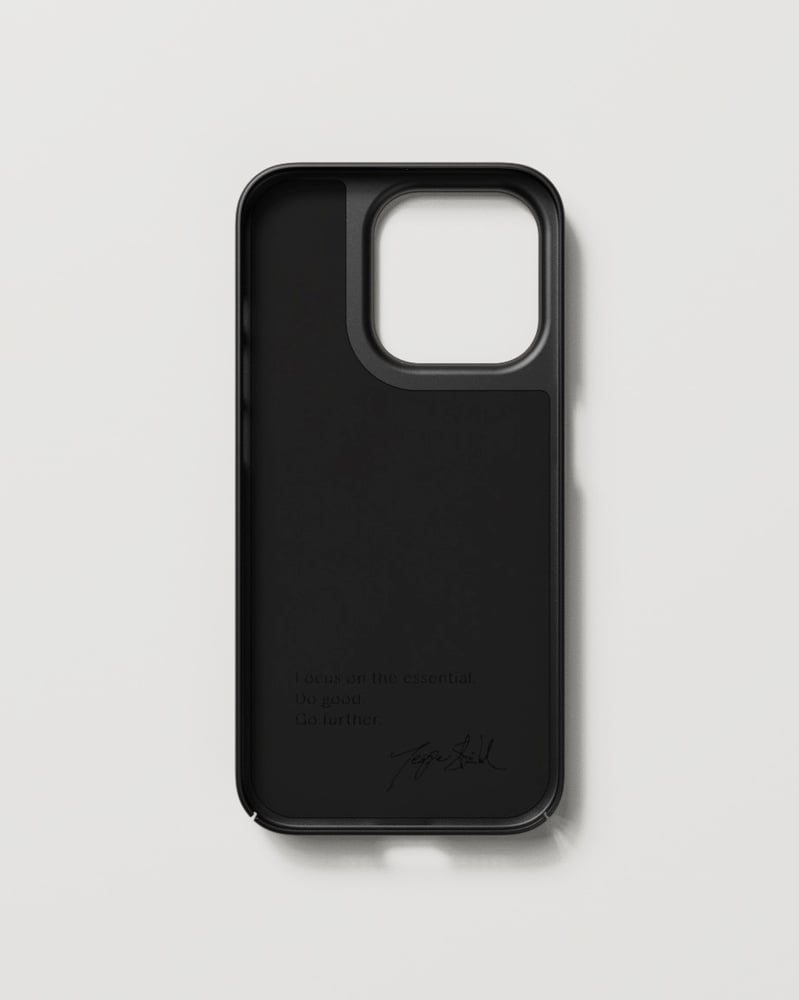 Nudient – Backcover – für Apple iPhone 14 Pro – schwarz – recycelter Kunststoff – MagSafe-kompatibel
