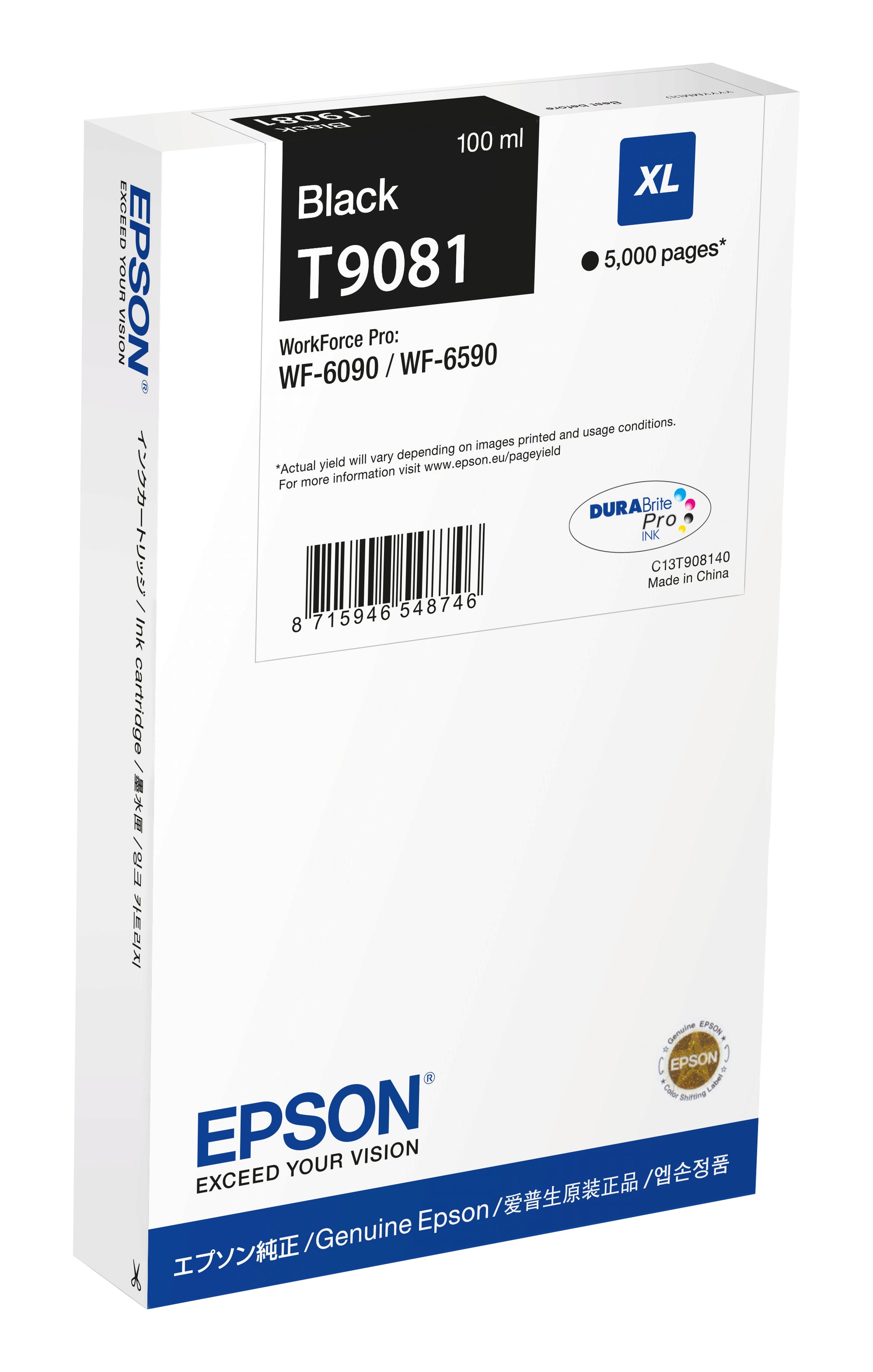 Epson Tintenpatrone T90814N, Schwarz