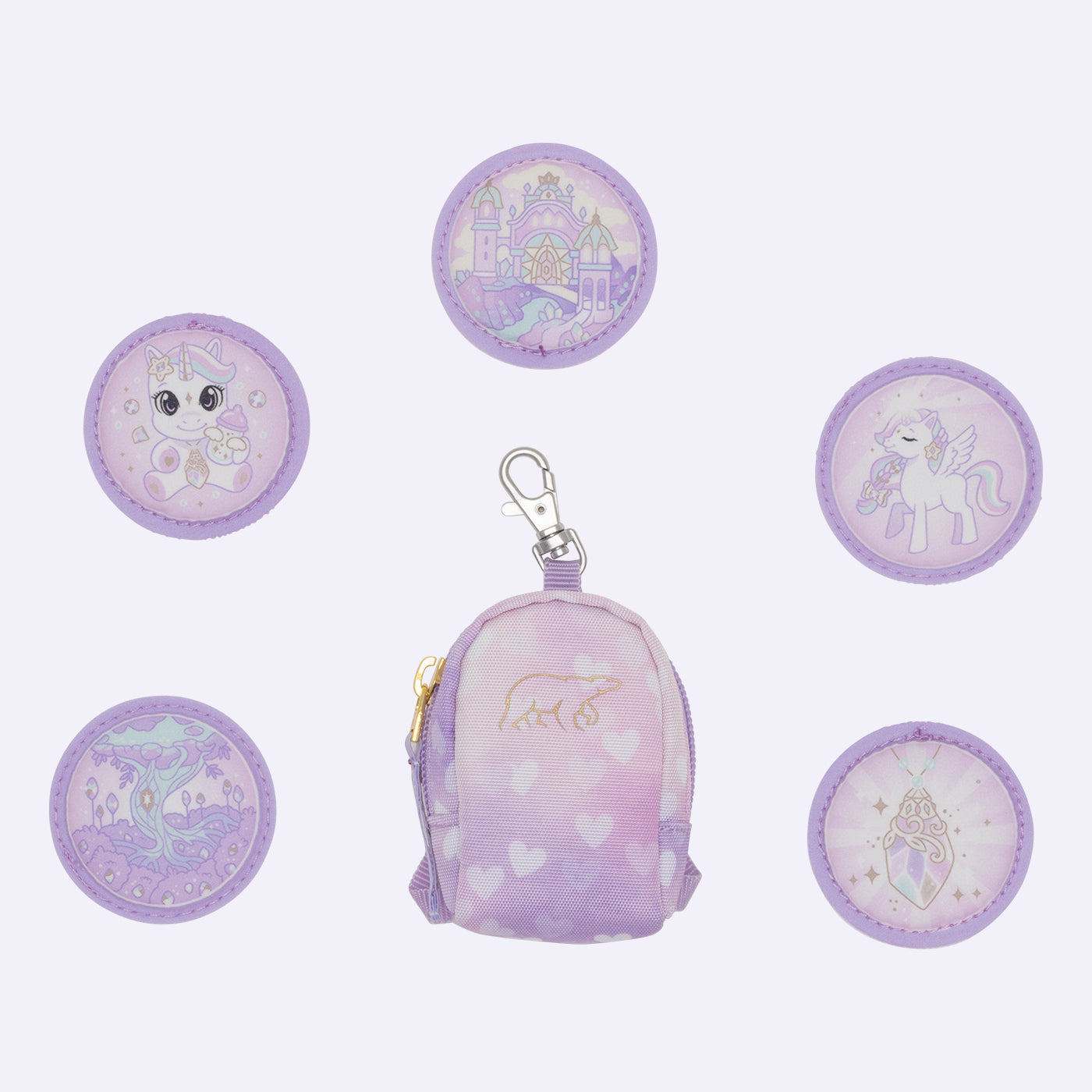 Beckmann Classic Schulrucksack-Set 1. Klasse – 6-teilig – Einhorn Prinzessin Violett