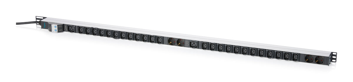 Digitus Rack-PDU Basic, einphasig, 30× IEC (Schuko, IEC C13, IEC C19), 32 A, IEC 60309