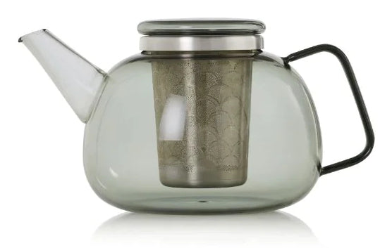 AdHoc Teekanne Yuna – 1,6 l, Ø 15,0 cm, Borosilikatglas/Edelstahl, spülmaschinenfest