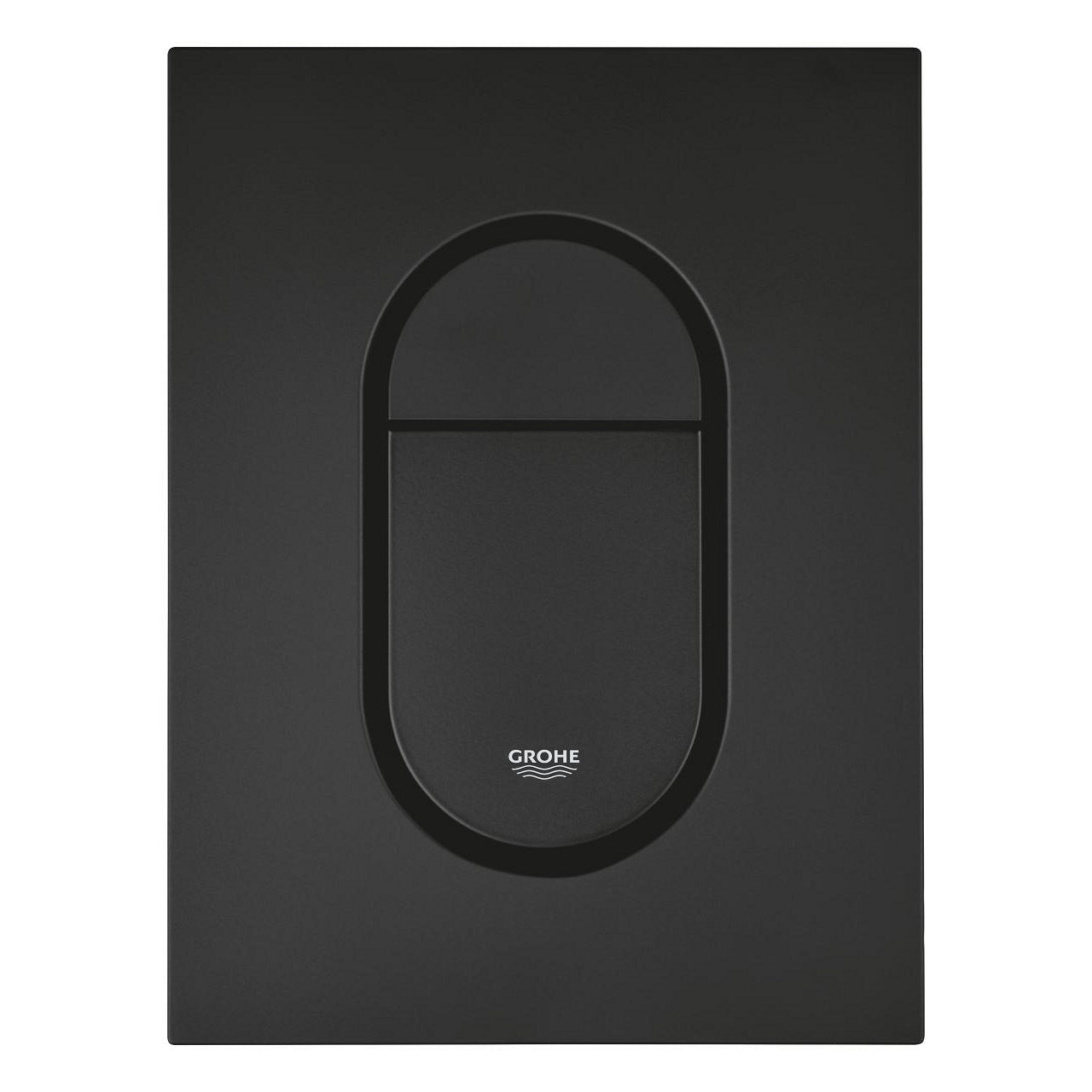 GROHE Abdeckplatte für Spülkasten – Kunststoff, schwarz, 13 × 0,6 × 17,2 cm