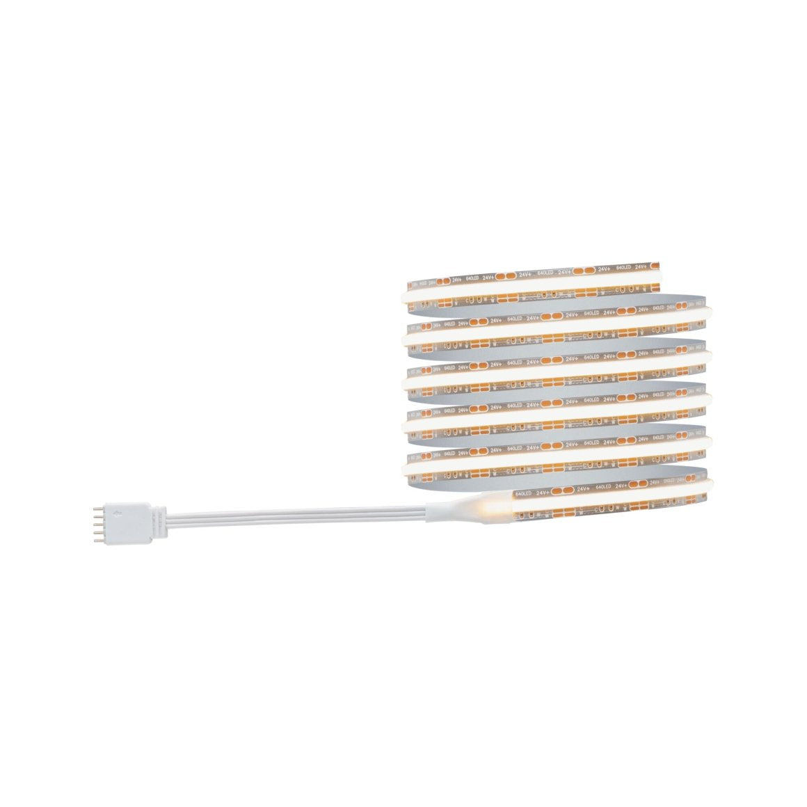 Paulmann LED-Strip MaxLED 500 – Basisset, 1,5 m, 900 lm, 11 W, 2700–6500 K, dimmbar, silber, inkl. Netzteil