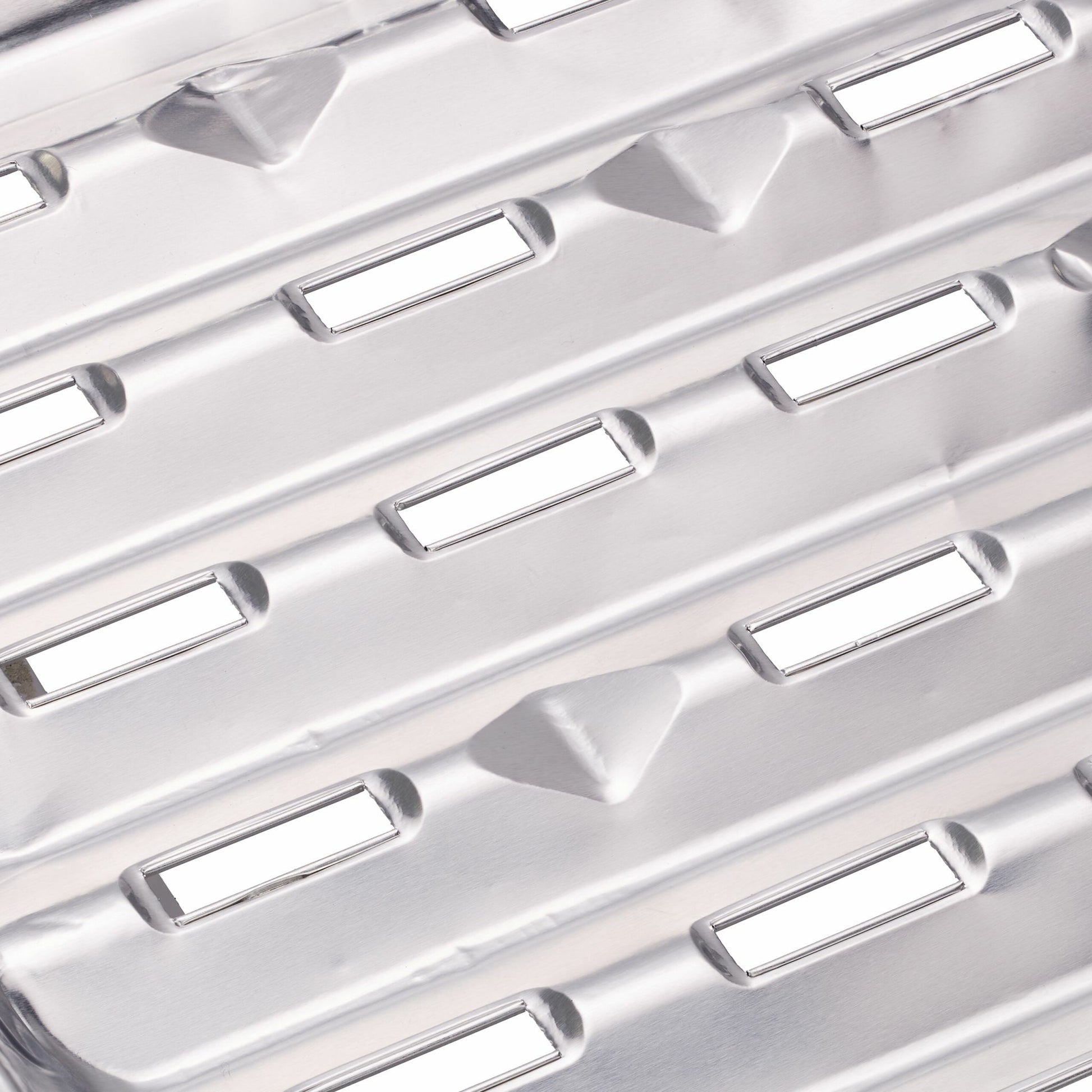 Relaxdays Grillschale 34 × 22 × 3 cm, Aluminium, 40 Stk., silber