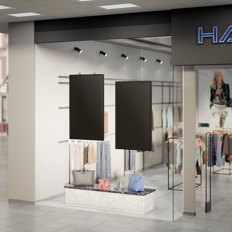 Hagor 8603 – Monitorhalterung, 1, Decke, bis 55", 25 kg, höhenverstellbar, schwarz