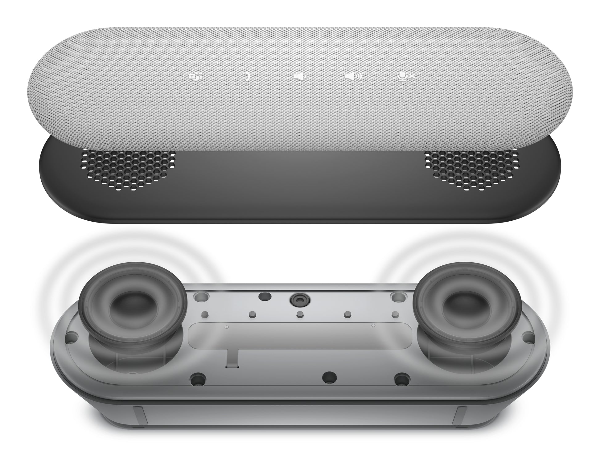 Dell SP3022 Konferenzlautsprecher – USB, USB‑C/A, Weiss