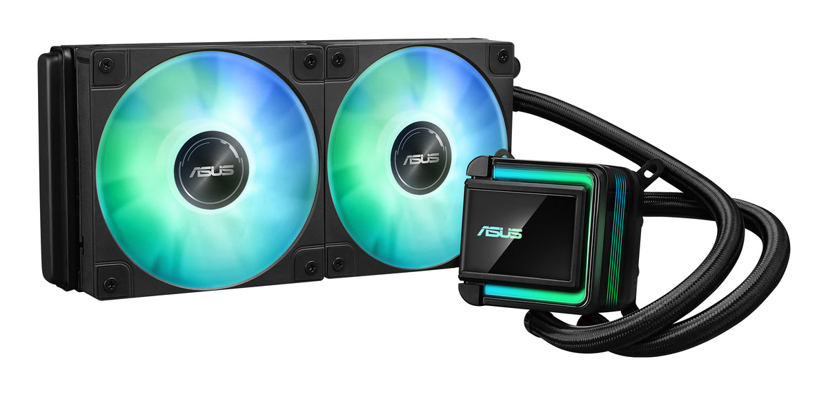 ASUS LC 240 ARGB – All-in-One Flüssigkeitskühler – 2×120 mm Lüfter, ARGB, für LGA 1700, LGA 1851, AM4 und andere