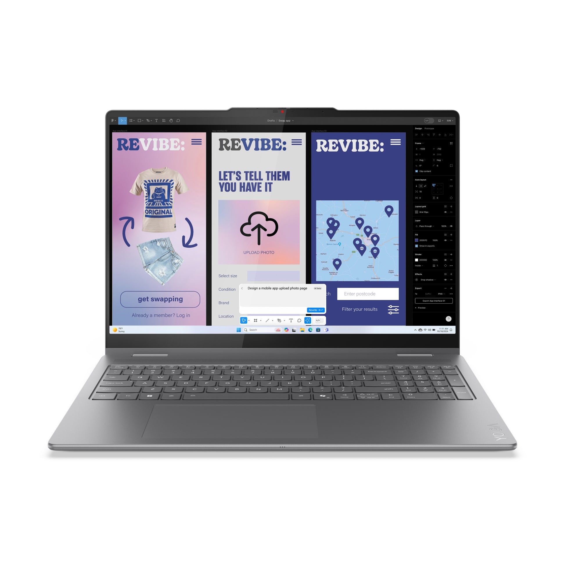 Lenovo Yoga 7 16ILL10 Copilot+ – Windows 11 Pro, QWERTZ (CH)