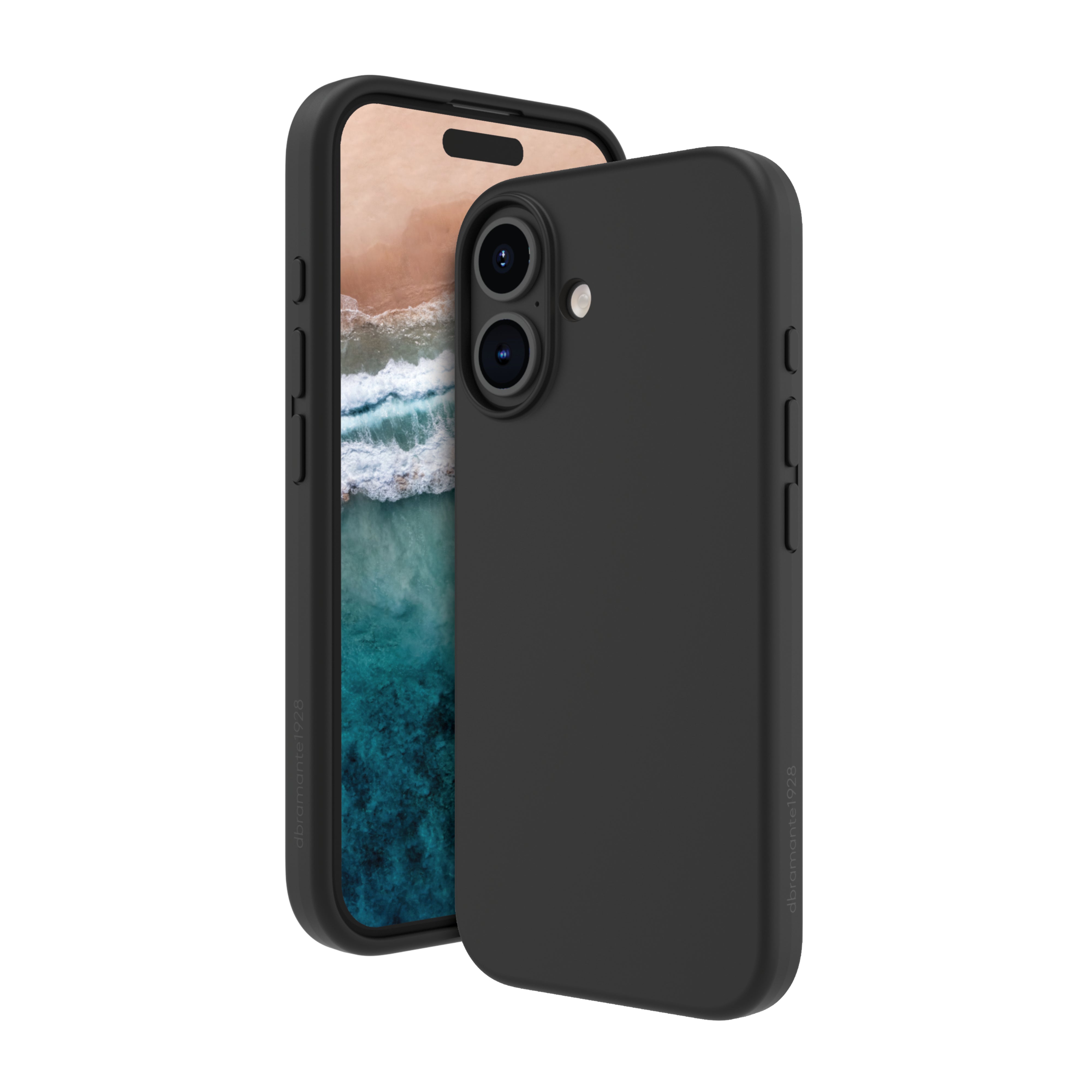 dbramante1928 Monaco Backcover – für Apple iPhone 16 Plus, MagSafe, Silikon, Night Black