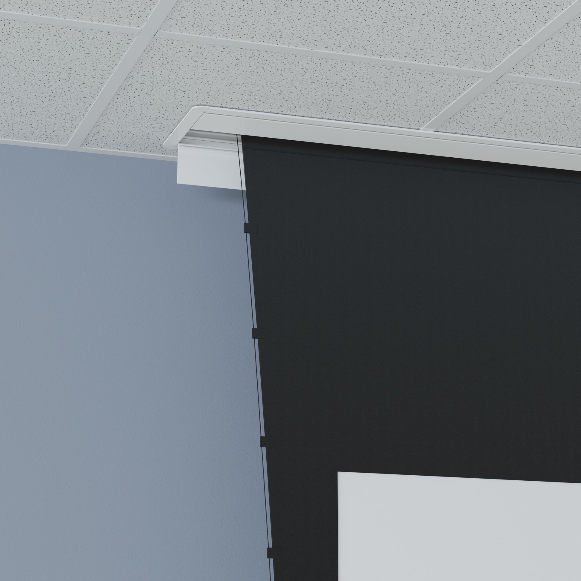 Da-Lite Tensioned Myriad Conceal BlackDrop 266.6 – Elektrische Leinwand, 16:10, 427 × 267 cm (198")