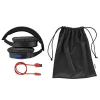 Hama Spirit Focused Over-Ear Kopfhörer – Stereo, Kabel + BT, ANC, USB-C, Schwarz, BT 5.0
