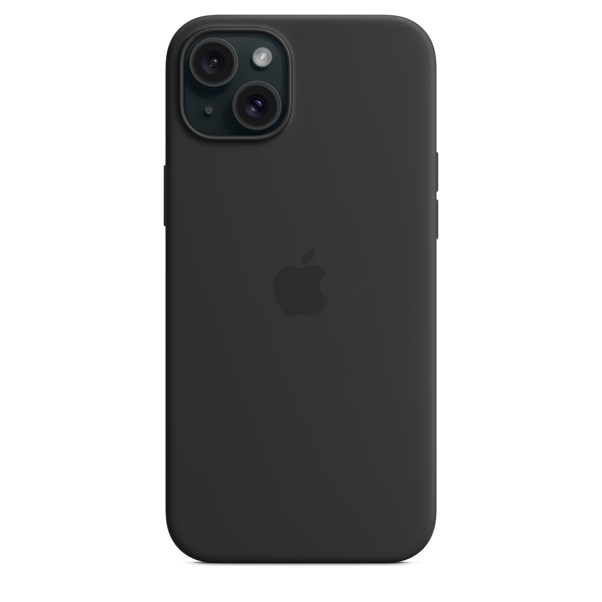 Apple Backcover – für Apple iPhone 15 Plus, MagSafe, Mikrofaser+Silikon, Schwarz